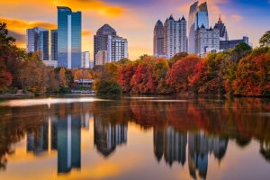 Beautiful skyline in Atlanta Georgia