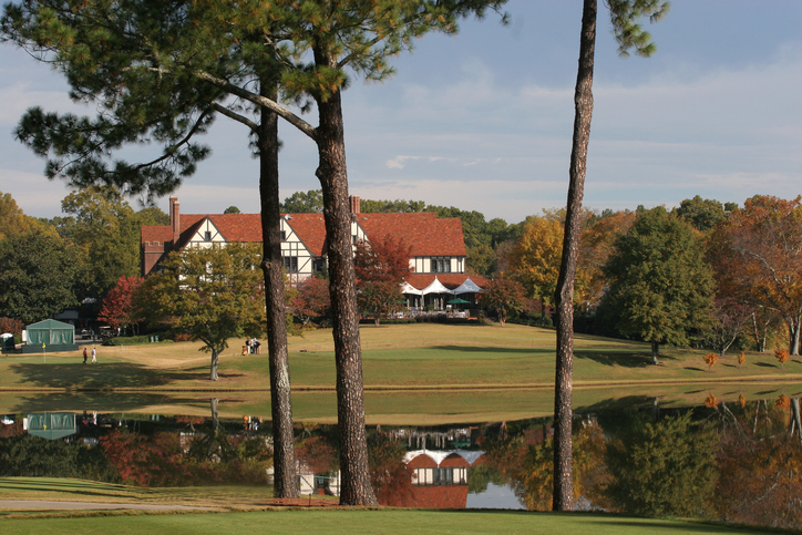 Club house with golf course in Atlanta Georgia