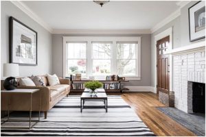 Spacious minimalist living room